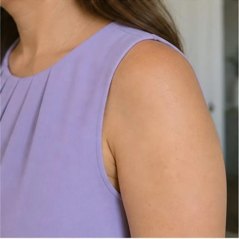 Taupe V Neck Top